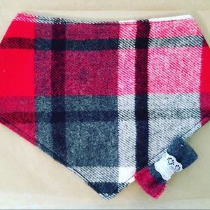Soft n Cozy Baby or Dog Bibdana handkerchief plaid